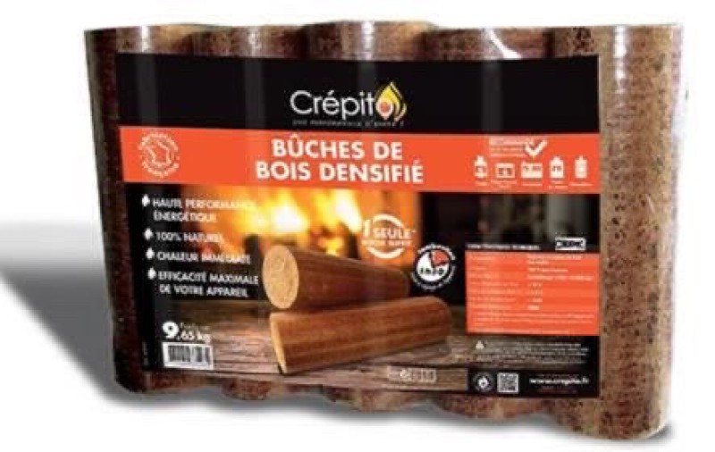 La bûche de bois densifiée chez vous dans le Médoc et en Gironde